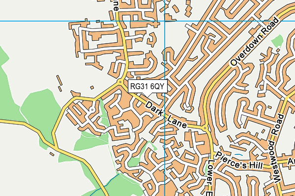 RG31 6QY map - OS VectorMap District (Ordnance Survey)