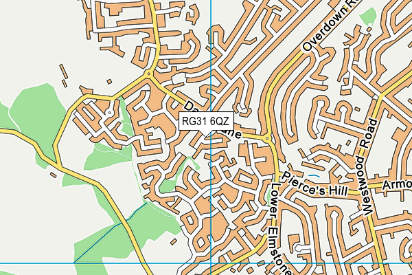 RG31 6QZ map - OS VectorMap District (Ordnance Survey)