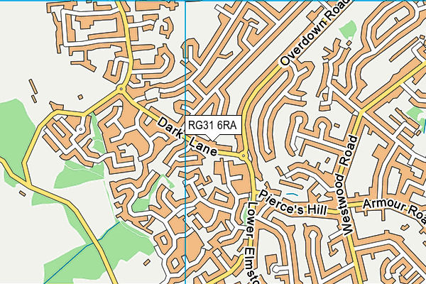 RG31 6RA map - OS VectorMap District (Ordnance Survey)