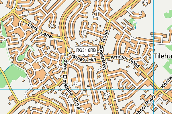 RG31 6RB map - OS VectorMap District (Ordnance Survey)