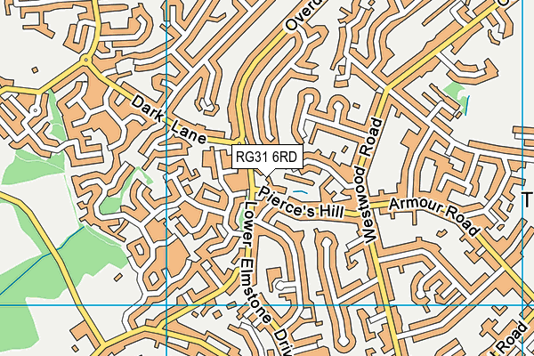 RG31 6RD map - OS VectorMap District (Ordnance Survey)