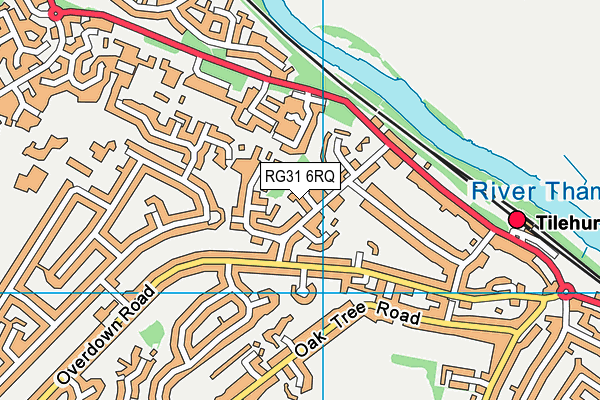 RG31 6RQ map - OS VectorMap District (Ordnance Survey)