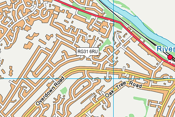 RG31 6RU map - OS VectorMap District (Ordnance Survey)