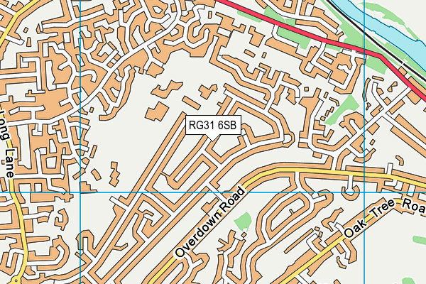 RG31 6SB map - OS VectorMap District (Ordnance Survey)