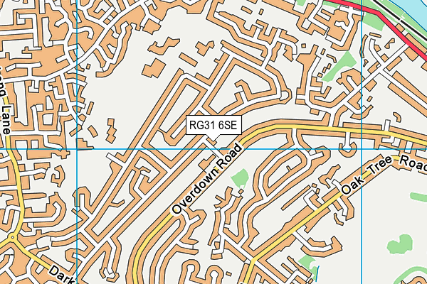 RG31 6SE map - OS VectorMap District (Ordnance Survey)