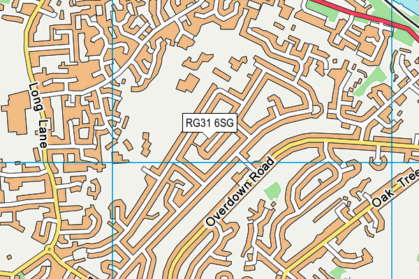 RG31 6SG map - OS VectorMap District (Ordnance Survey)