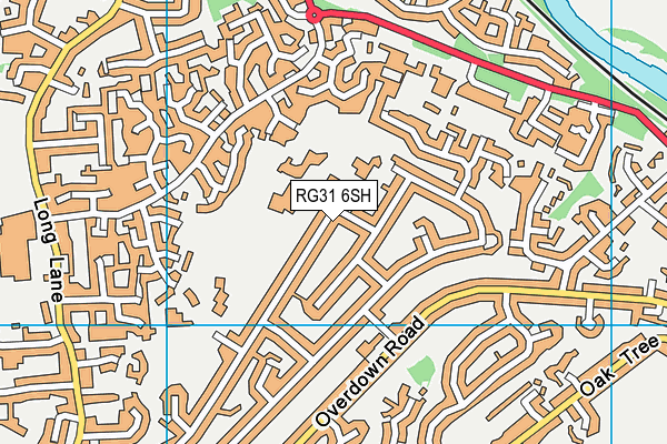 RG31 6SH map - OS VectorMap District (Ordnance Survey)