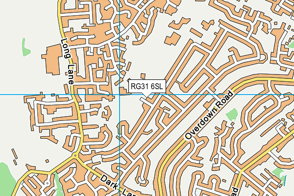 Cotswold Sports Centre map (RG31 6SL) - OS VectorMap District (Ordnance Survey)