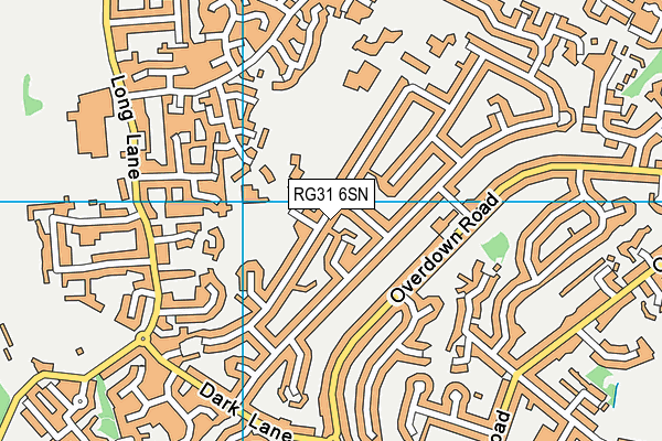 RG31 6SN map - OS VectorMap District (Ordnance Survey)