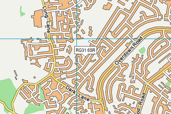 RG31 6SR map - OS VectorMap District (Ordnance Survey)