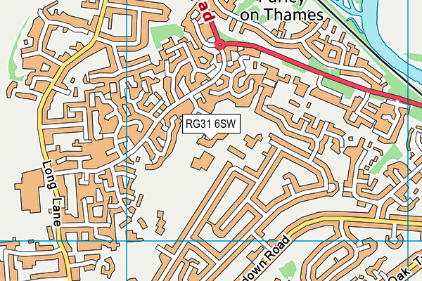 RG31 6SW map - OS VectorMap District (Ordnance Survey)