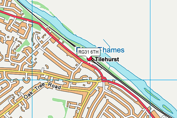 RG31 6TH map - OS VectorMap District (Ordnance Survey)