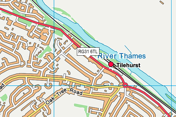 RG31 6TL map - OS VectorMap District (Ordnance Survey)