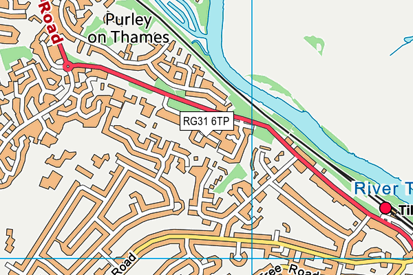 RG31 6TP map - OS VectorMap District (Ordnance Survey)