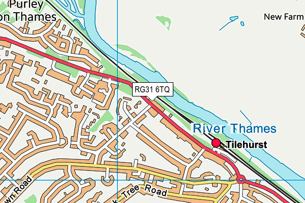 RG31 6TQ map - OS VectorMap District (Ordnance Survey)