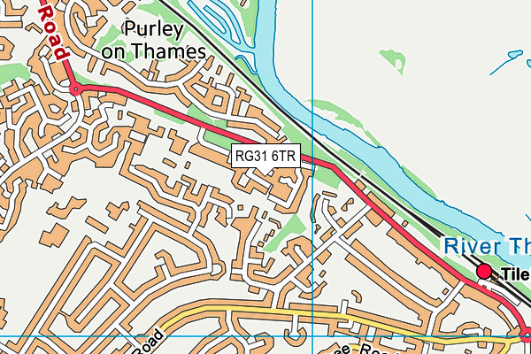 RG31 6TR map - OS VectorMap District (Ordnance Survey)