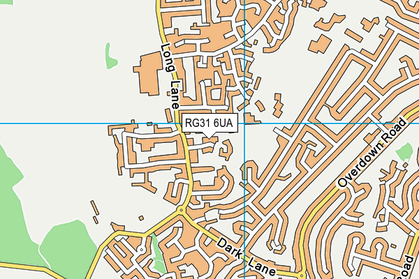 RG31 6UA map - OS VectorMap District (Ordnance Survey)