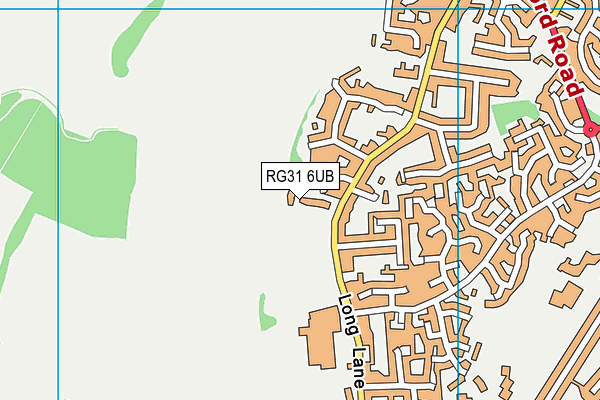 RG31 6UB map - OS VectorMap District (Ordnance Survey)