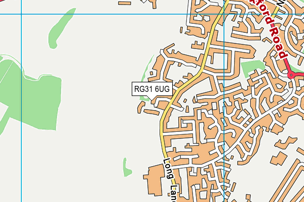 RG31 6UG map - OS VectorMap District (Ordnance Survey)
