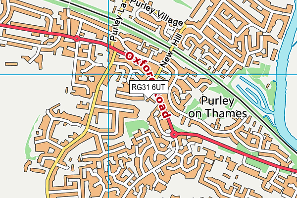 RG31 6UT map - OS VectorMap District (Ordnance Survey)