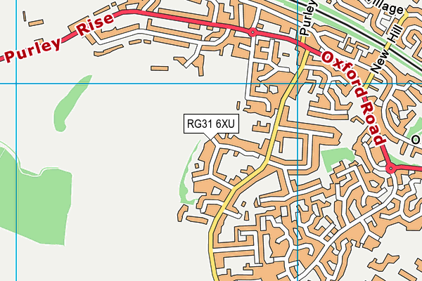 RG31 6XU map - OS VectorMap District (Ordnance Survey)