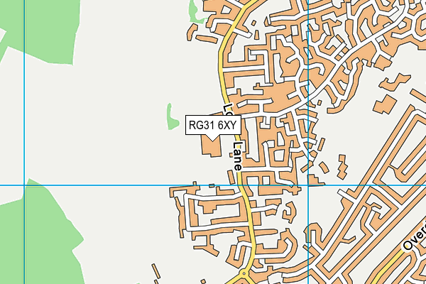 RG31 6XY map - OS VectorMap District (Ordnance Survey)