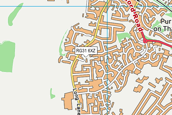 RG31 6XZ map - OS VectorMap District (Ordnance Survey)