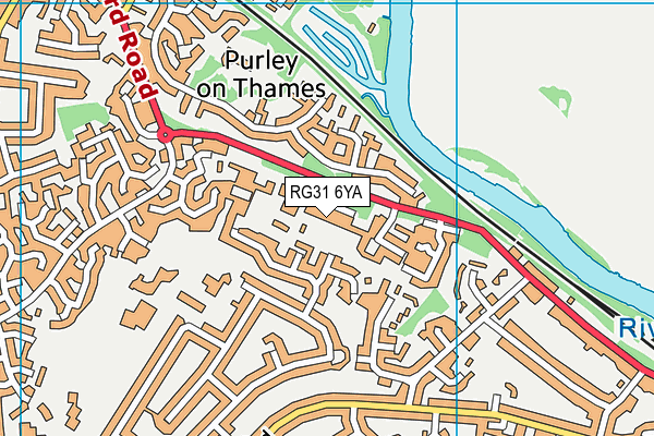 RG31 6YA map - OS VectorMap District (Ordnance Survey)