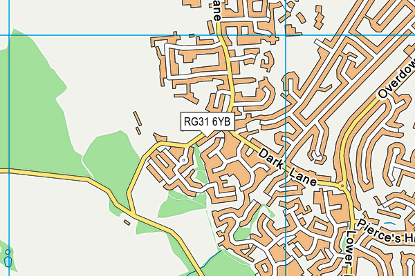 RG31 6YB map - OS VectorMap District (Ordnance Survey)