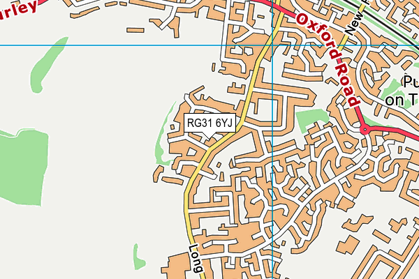 RG31 6YJ map - OS VectorMap District (Ordnance Survey)