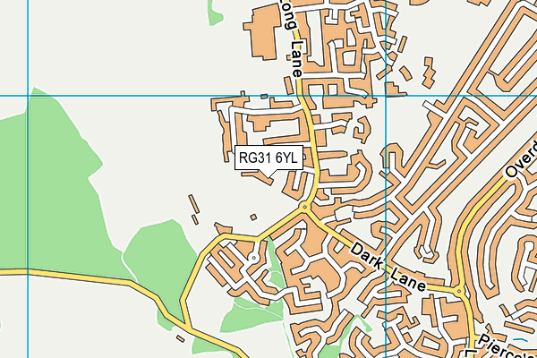 RG31 6YL map - OS VectorMap District (Ordnance Survey)