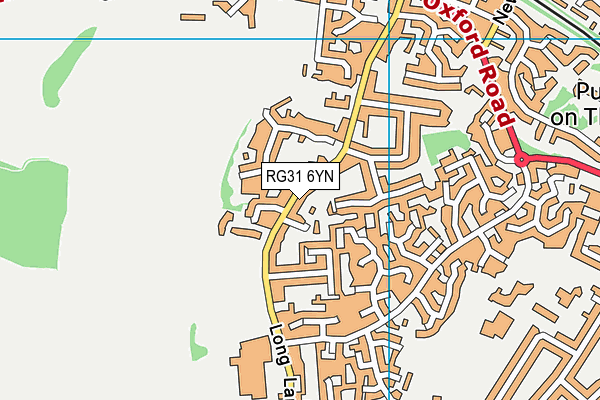 RG31 6YN map - OS VectorMap District (Ordnance Survey)