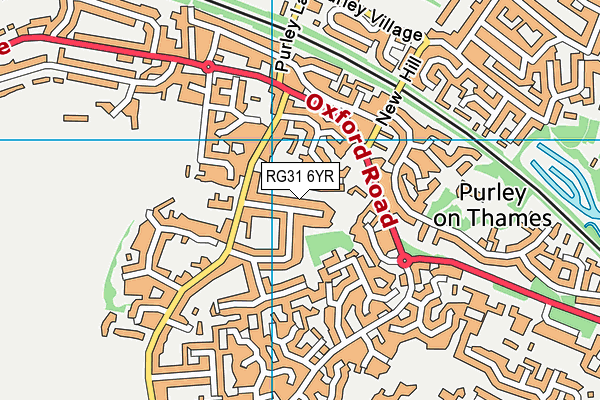 RG31 6YR map - OS VectorMap District (Ordnance Survey)