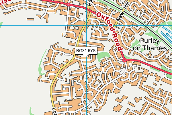 RG31 6YS map - OS VectorMap District (Ordnance Survey)