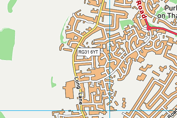 RG31 6YT map - OS VectorMap District (Ordnance Survey)