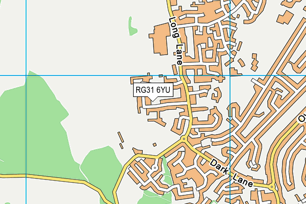 RG31 6YU map - OS VectorMap District (Ordnance Survey)