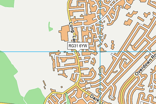 RG31 6YW map - OS VectorMap District (Ordnance Survey)