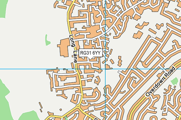 RG31 6YY map - OS VectorMap District (Ordnance Survey)