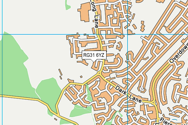 RG31 6YZ map - OS VectorMap District (Ordnance Survey)