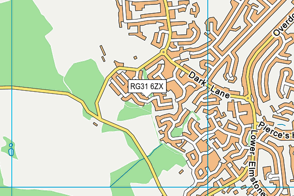 RG31 6ZX map - OS VectorMap District (Ordnance Survey)