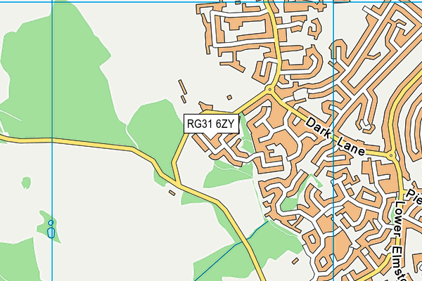 RG31 6ZY map - OS VectorMap District (Ordnance Survey)