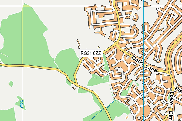 RG31 6ZZ map - OS VectorMap District (Ordnance Survey)