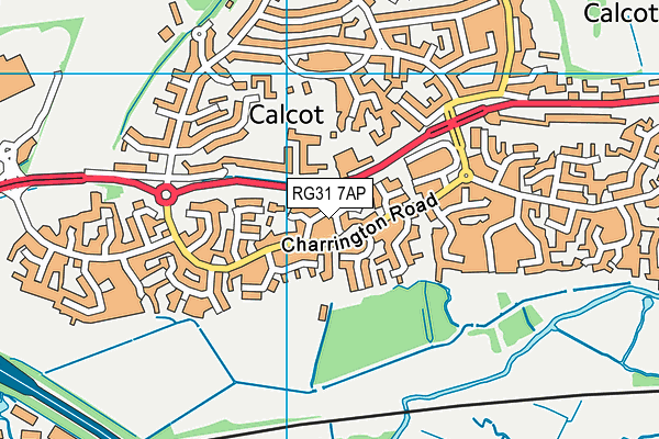 RG31 7AP map - OS VectorMap District (Ordnance Survey)