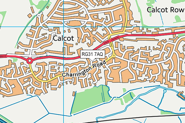 RG31 7AQ map - OS VectorMap District (Ordnance Survey)