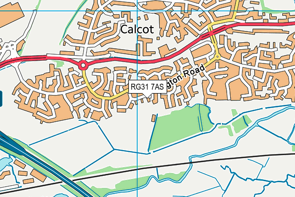 RG31 7AS map - OS VectorMap District (Ordnance Survey)