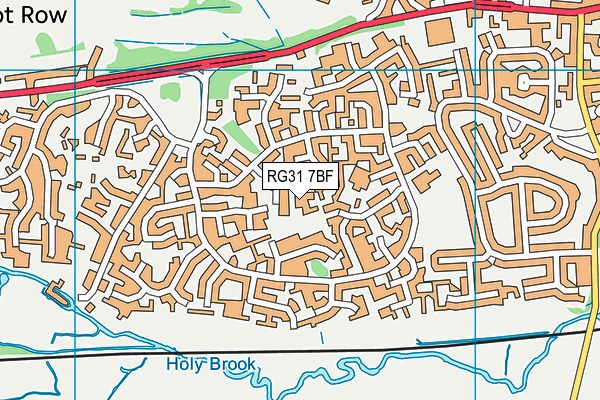 RG31 7BF map - OS VectorMap District (Ordnance Survey)