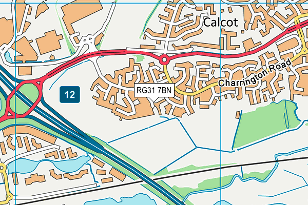 RG31 7BN map - OS VectorMap District (Ordnance Survey)