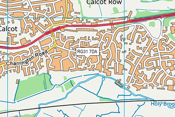 RG31 7DA map - OS VectorMap District (Ordnance Survey)