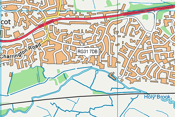 RG31 7DB map - OS VectorMap District (Ordnance Survey)