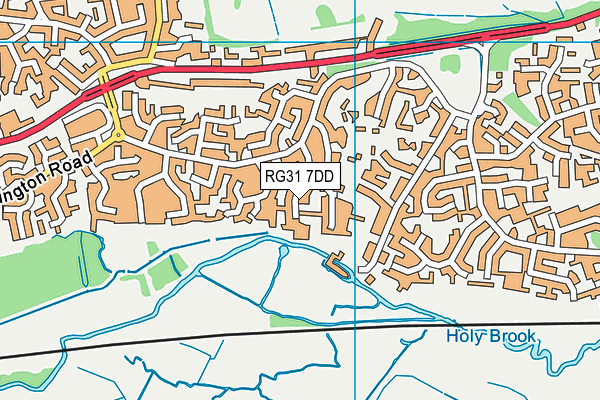 RG31 7DD map - OS VectorMap District (Ordnance Survey)